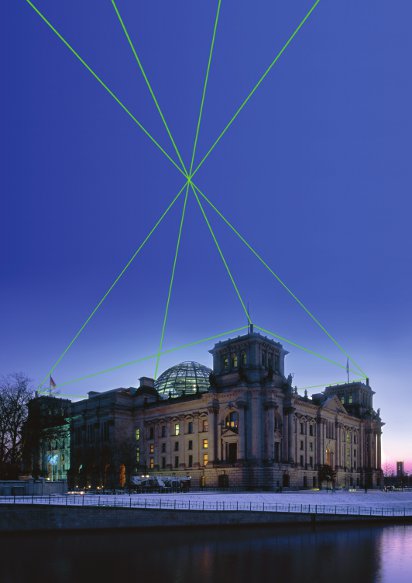 Licht Klang Skulptur Wahrzeichen Reichstag